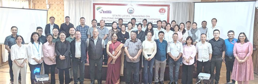 Participants during the two-day state level training on Routine Immunization Strengthening and Pneumococcal Conjugate Vaccine Coverage Improvement held in Kohima on July 3 and 4.